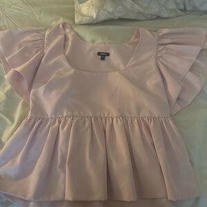 Rose Ruffle Peplum